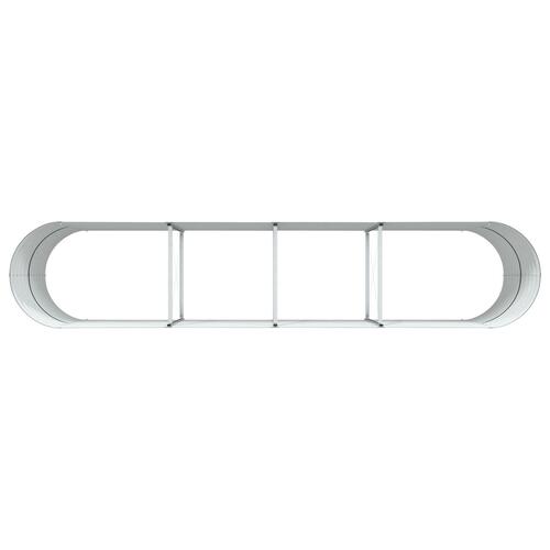 Hævet Bed til Haven Brun 400x80x81 cm i Galvaniseret Stål