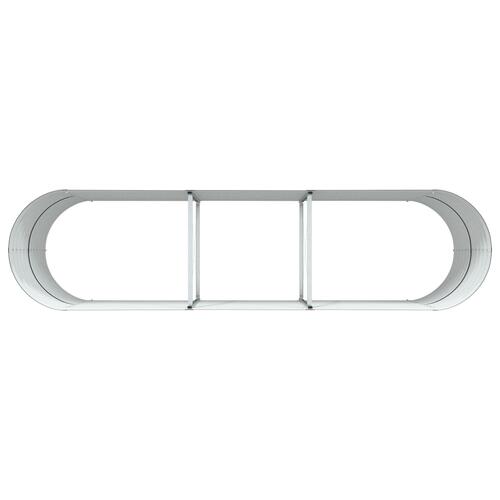 Højbede til Haven Brun 320x80x81 cm Galvaniseret Stål