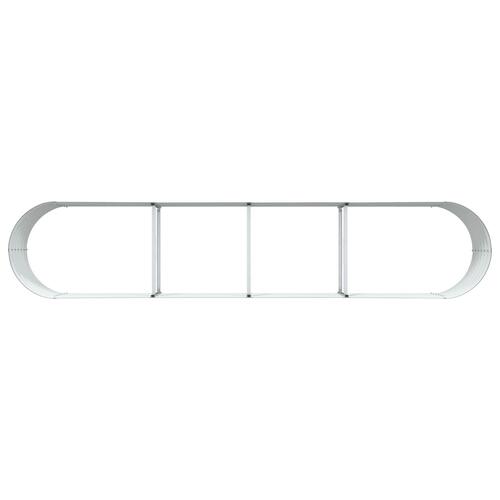 Hævet Bed til Haven - Brun 400x80x44 cm i Galvaniseret Stål