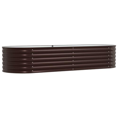 Have Højbede Brun 240x80x44 cm Galvaniseret Stål