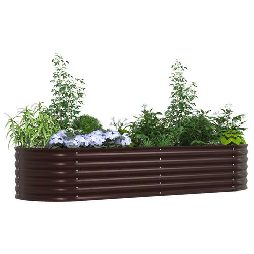 Have Højbede Brun 240x80x44 cm Galvaniseret Stål