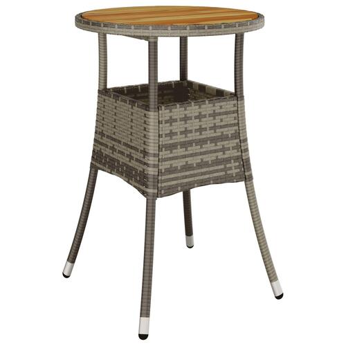 Spisemøbler Sæt Sæt af 3 Grå Rattan, Metal