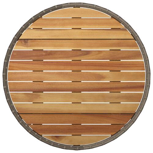 Spisemøbler Sæt Sæt af 3 Grå Rattan, Metal