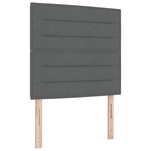 Seng Madrasramme Mørkegrå Stof 100 x 200 cm Sengemadras