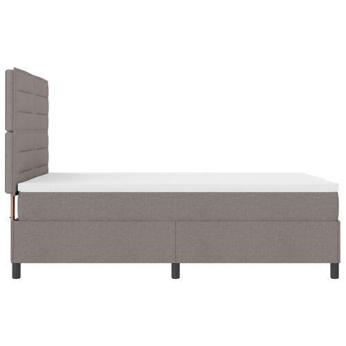 Sengestel med madras Grå Stof 140 x 200 cm Sengemadras