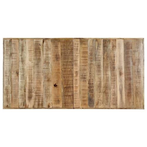 Spisebord 140 x 70 x 75 cm massivt ru mangotræ
