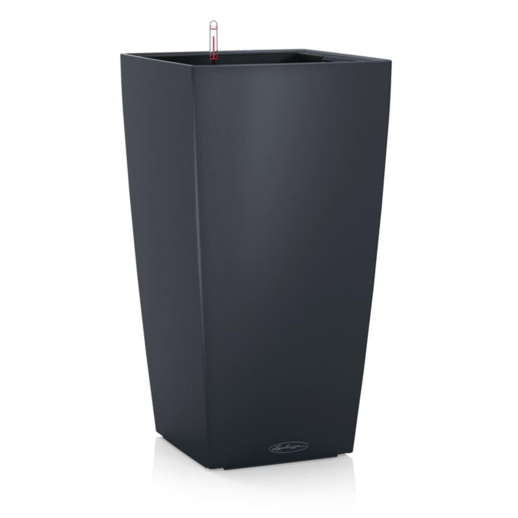 LECHUZA plantekrukke CUBICO Color 22 ALL-IN-ONE skifergrå