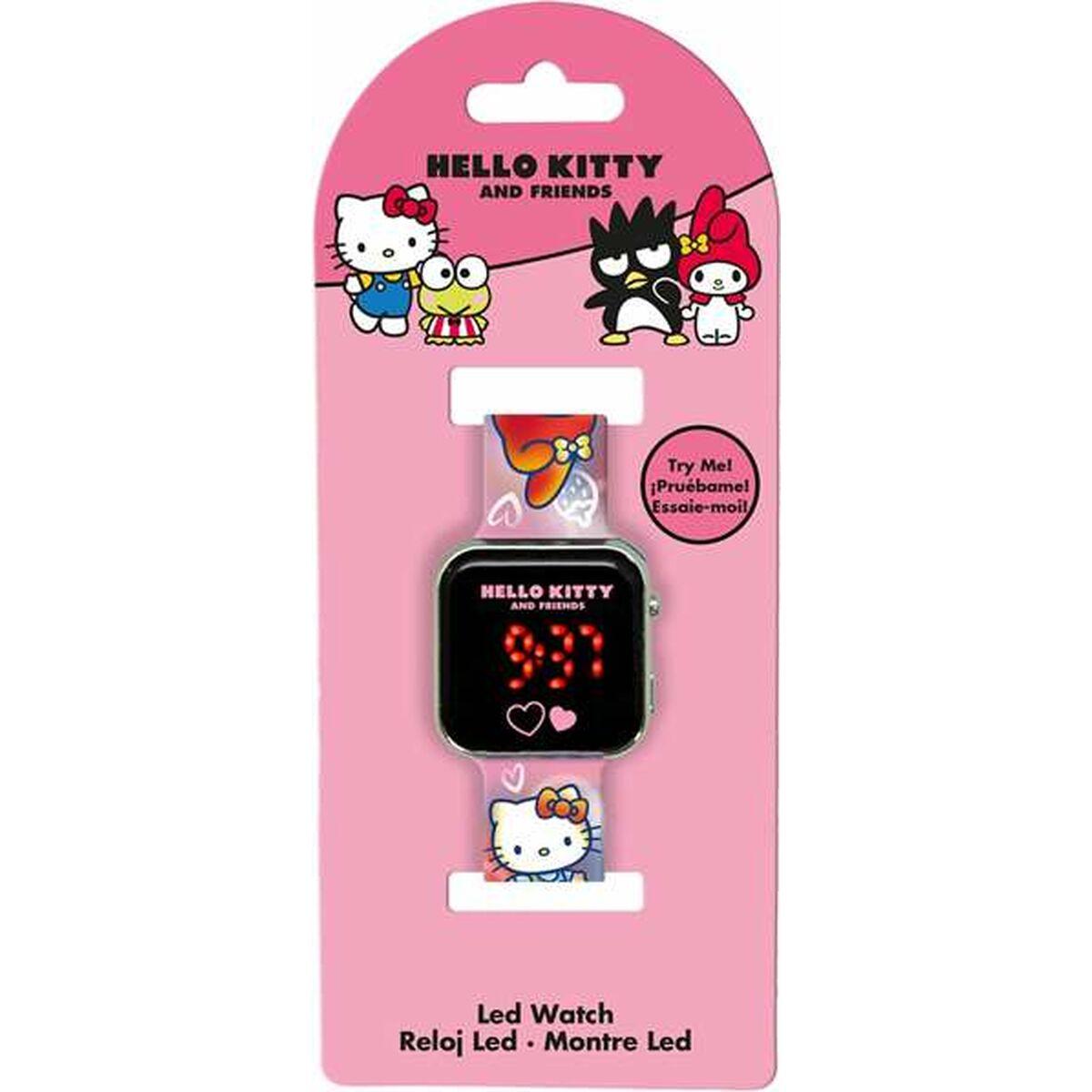 Hello Kitty børneur - pink armbåndsur med LED