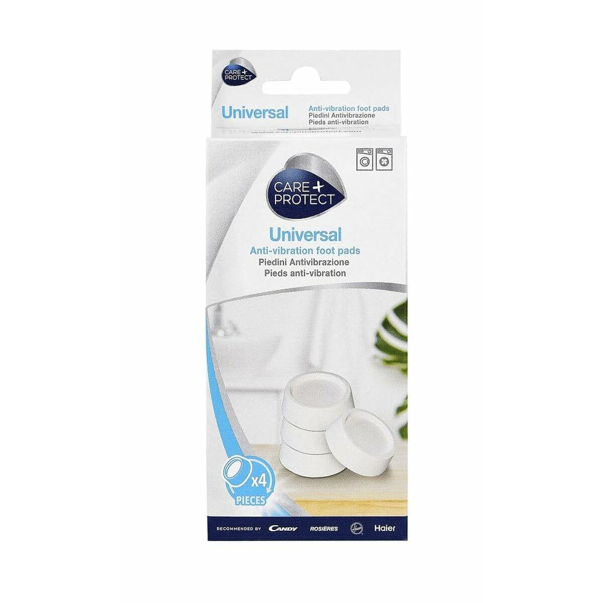 CARE CAF 1001 vibrationsdæmpende puder - naturgummi, hvid (4 stk.)