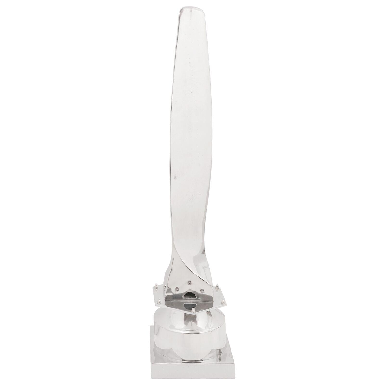 Skulptur Sølv 26x26x110 cm Aluminium Halv Propeller