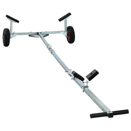 Bådtrailer med 2 Hjul - Foldbar og Justerbar - 160 kg Stål