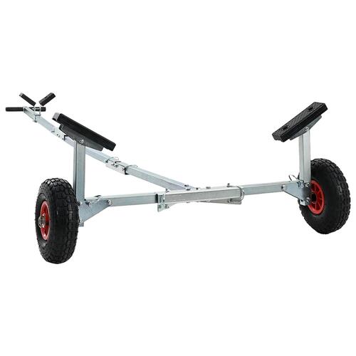 Bådtrailer med 2 Hjul - Foldbar og Justerbar - 160 kg Stål