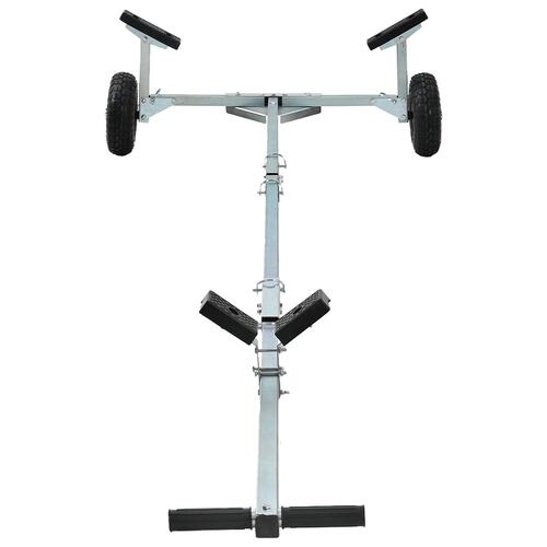 Bådtrailer med 2 Hjul - Foldbar og Justerbar - 160 kg Stål