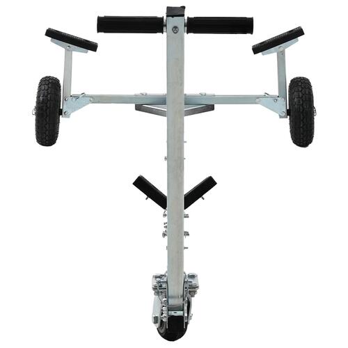 Bådtrailer med 3 Hjul - Sammenfoldelig og Justerbar, 160 kg Stål
