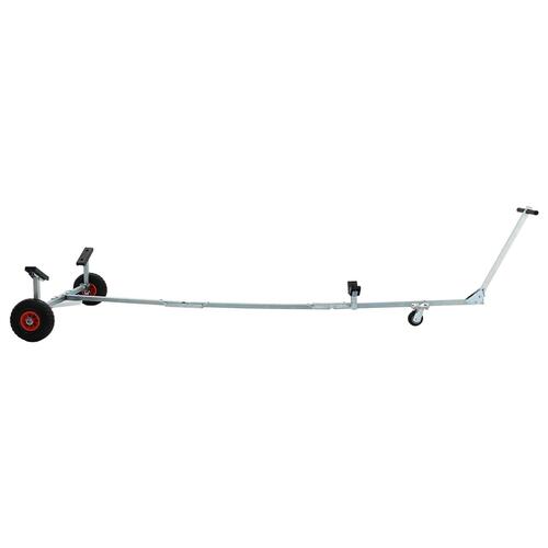Bådtrailer med 3 Hjul - Sammenfoldelig og Justerbar, 160 kg Stål