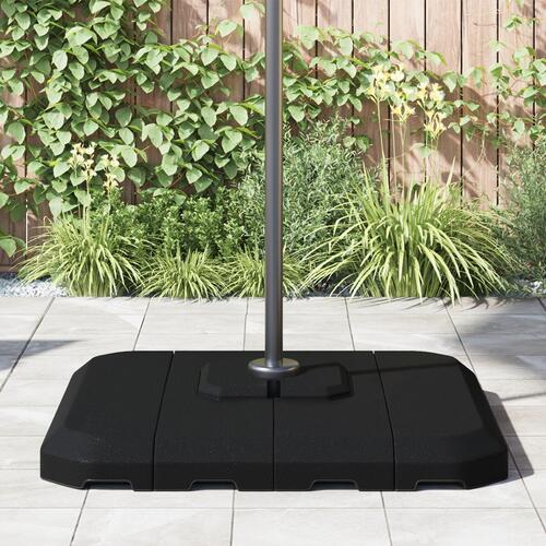 4-delt cantilever parasolfods sæt, 130 kg sand eller 90 kg vand