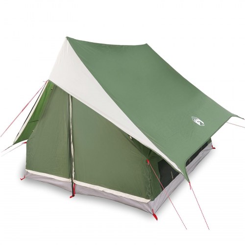 Camping telt 3-personer Grøn Polyester Sammenklappelig