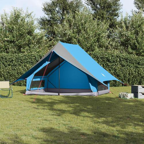 Camping Telt 5-Personers Blå Polyester 5-personers