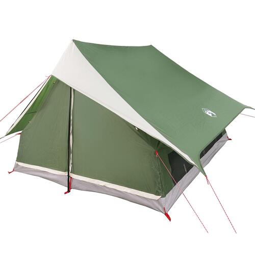 7-Personers Camping Telt Grøn Polyester, Stål 7-personers