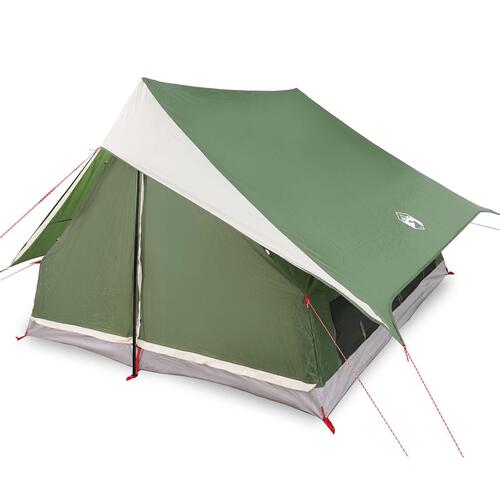 7-Personers Camping Telt Grøn Polyester, Stål 7-personers