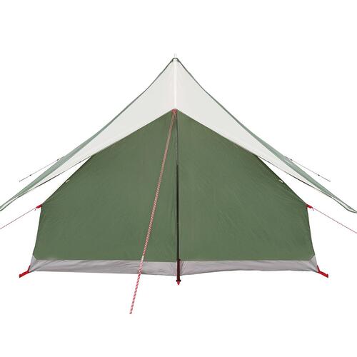 7-Personers Camping Telt Grøn Polyester, Stål 7-personers