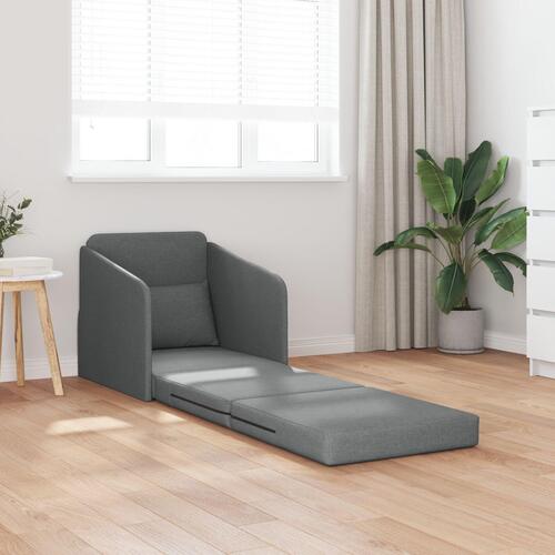 Sofa Mørkegrå Stof 200 x 60 x 62 cm Holdbar Gulv Sofa Seng