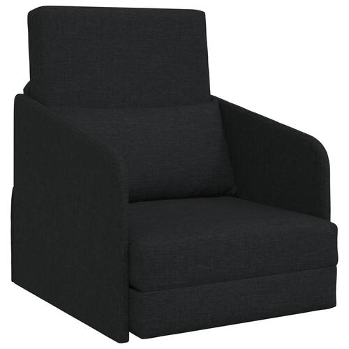 Sofa Sort Polyester, Træ 200 x 60 x 62 cm Ergonomisk