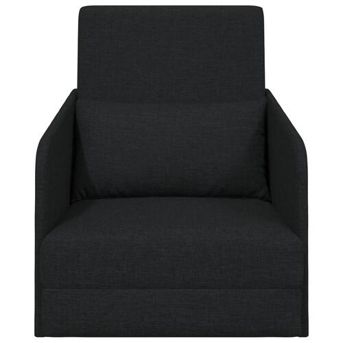 Sofa Sort Polyester, Træ 200 x 60 x 62 cm Ergonomisk