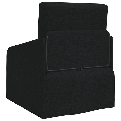 Sofa Sort Polyester, Træ 200 x 60 x 62 cm Ergonomisk
