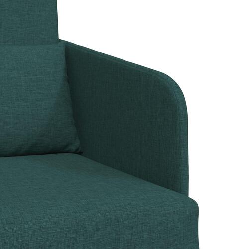 Sofa Mørkegrøn Polyesterstof 200 x 60 x 62 cm Slidstærk