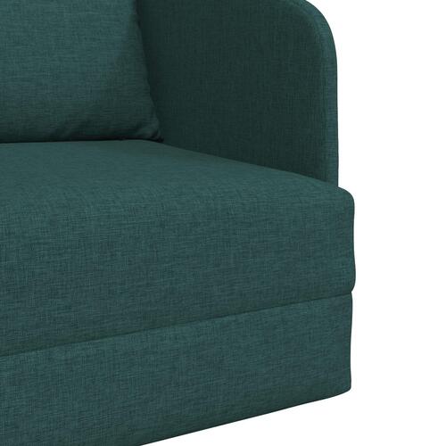 Sofa Mørkegrøn Polyesterstof 200 x 60 x 62 cm Slidstærk