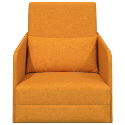Sofa Mørk Gul Polyester 200 x 60 x 62 cm Slidstærk Gulv Sofa