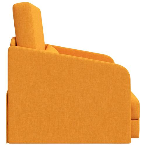 Sofa Mørk Gul Polyester 200 x 60 x 62 cm Slidstærk Gulv Sofa