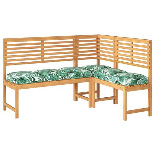 Udendørs Pude Sæt af 6 Bladmønster Polyester 40 x 40 x 8 cm