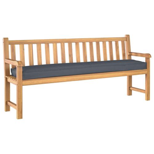 Pallepuder Sæt af 2 Antracit Polyester 200 x 40 x 8 cm