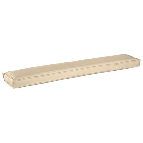 Pallepuder Sæt af 2 Beige Polyester 200 x 40 x 8 cm Pallepuder
