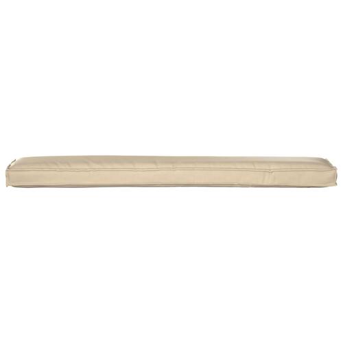 Pallepuder Sæt af 2 Beige Polyester 200 x 40 x 8 cm Pallepuder