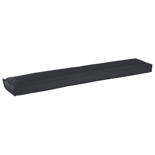 Pallepuder Sæt af 2 Sort Polyester 200 x 40 x 8 cm