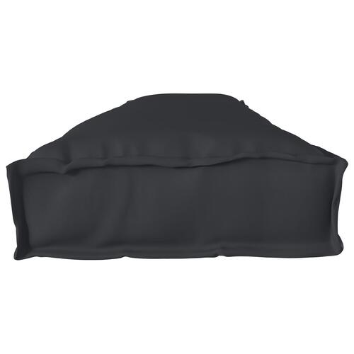 Pallepuder Sæt af 2 Sort Polyester 200 x 40 x 8 cm