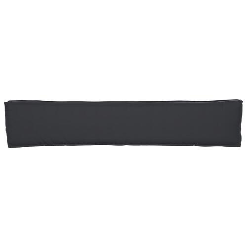 Pallepuder Sæt af 2 Sort Polyester 200 x 40 x 8 cm