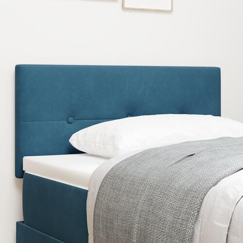 Hovedgærde Med Knapper Mørkeblå 100 cm Velour