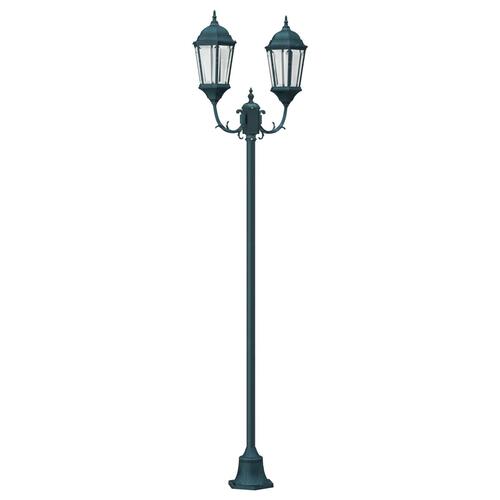Have Lys Post 2-Lampe E27 Grøn 220 cm Aluminium