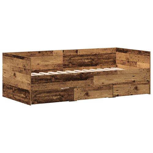 Rustik Daybed Gamle træ Konstrueret træ 90 x 200 cm Holdbar