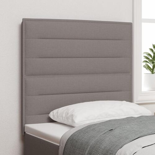 Sengegavl Linjes Design Taupe 100 cm Stof