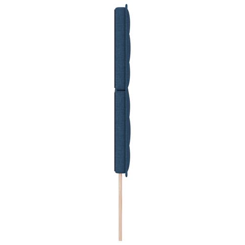Seng Gavl Linjer Design Blå 160 cm Stof