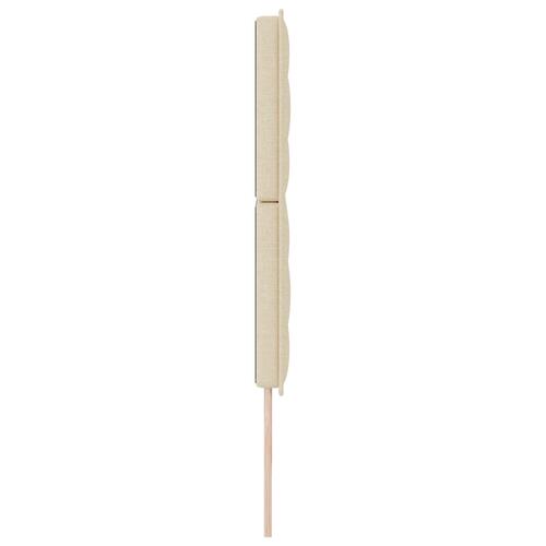 Sengegavl Linjer Design Creme 200 cm Stof