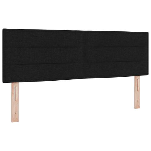 Box Spring Seng med Madras Sort 140x200 cm Stof