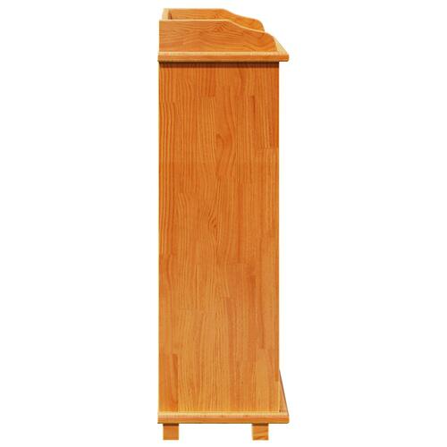 Vinreol 90x60x30 cm Solid Træ Fyrretræ