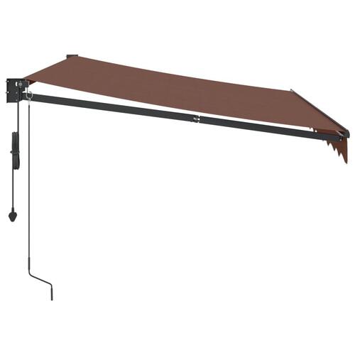 Markise 300x250 cm automatisk betjening brun