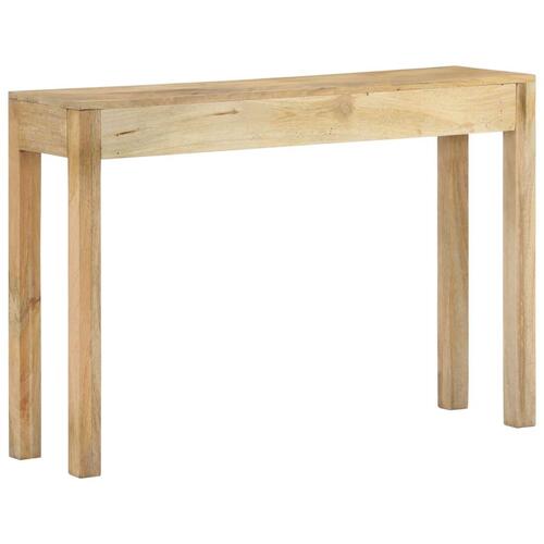 Konsolbord 110x30x75 cm massivt mangotræ afbleget